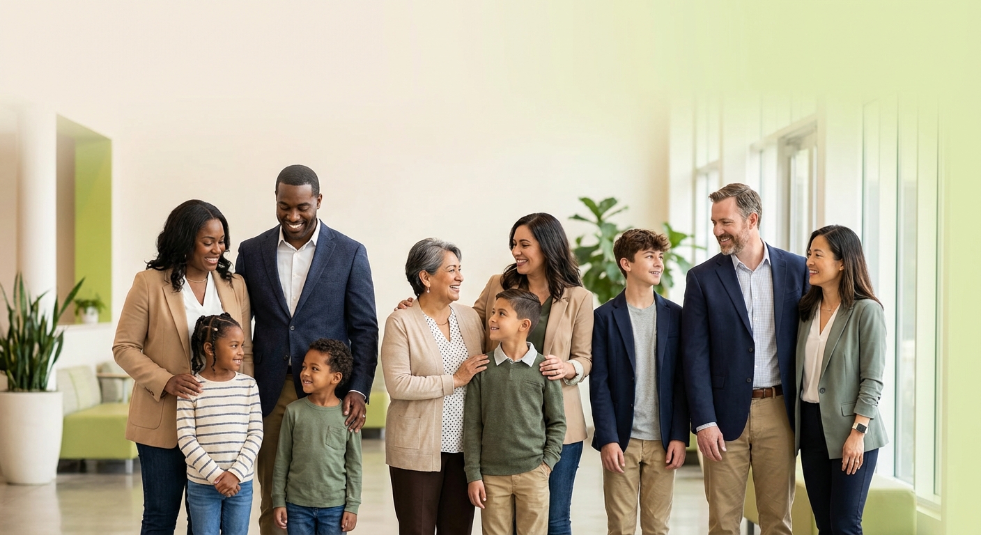 Diverse American families we protect